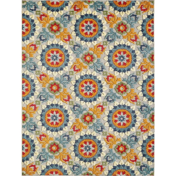 Kas Rugs Calla Floral Trellis Indoor / Outdoor Area Rug