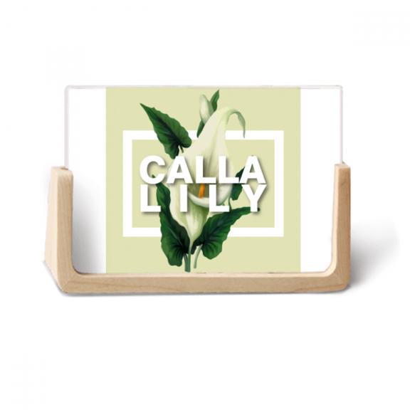 Calla Chic Fashion Elegance Photo Wooden Photo Frame Tabletop Display