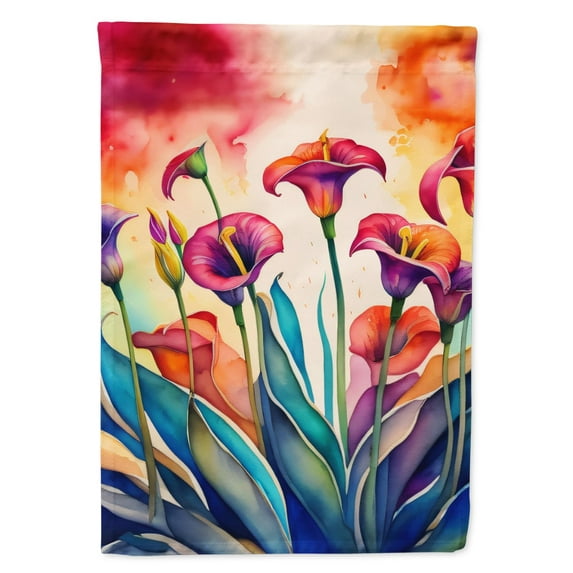 Calla Lilies in Color House Flag 28 in x 40 in