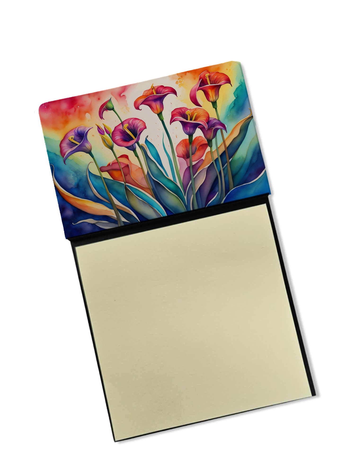 Calla Lilies in Color Sticky Note Holder 3.25 in x 5.25 in