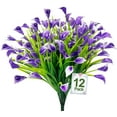 thumbnail image 1 of Calla Lily (500 Heads) Artificial Flowers for Outdoors, Fake Plants UV Resistant Faux Plastic Flowers Indoor Outside Planter Home Porch Summer Cemetery Decor(Color Mix), 1 of 5