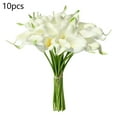 thumbnail image 1 of Calla Lily Artificial Flowers,Calla Lily Bridal Wedding Bouquet for Greenery Plants Indoor Outside Garland Home Office Christmas Floral Decorations, Halloween Everlasting Flowers, Gift Flowers, 1 of 9