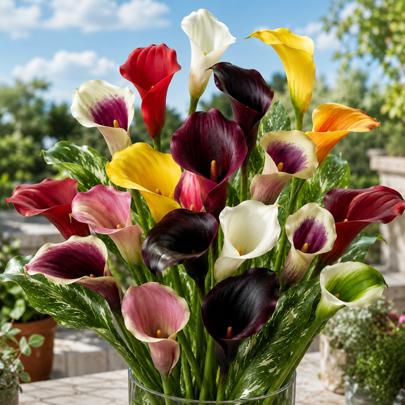 Calla Lily Bulbs,- Easy Grow - Ideal For Beds Borders, Plant Pots & Planters