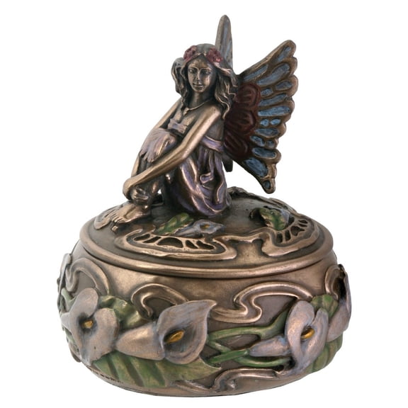 Calla Lily Fairy Box Jewelry Holder Trinket Box