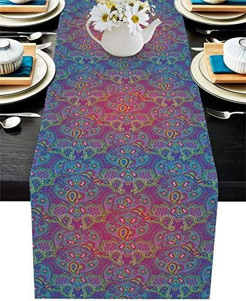 Calla Lily Flower Flowers Table RunnerCotton LinenLong 72 Inches