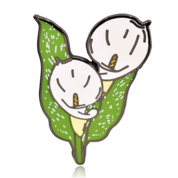 Calla Lily Flower Hard Enamel Pin | Clayton Jewelry Labs