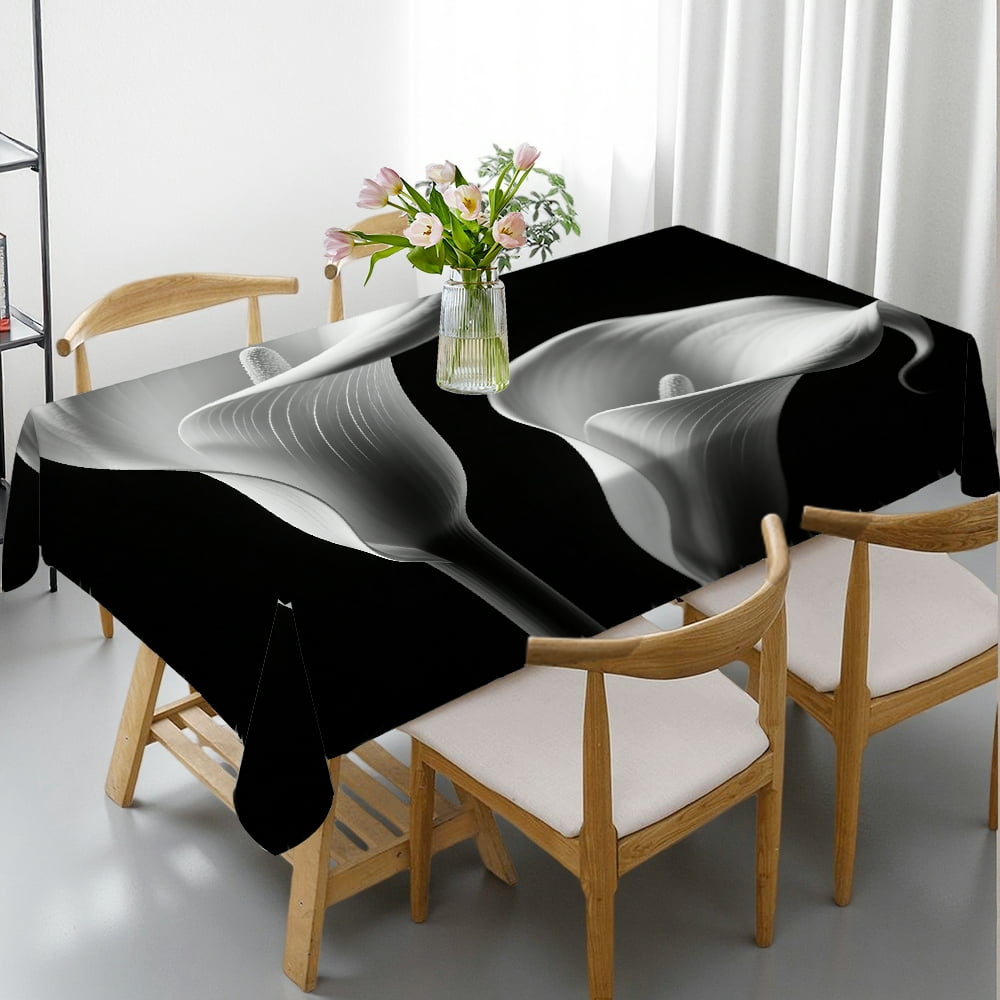 Calla Lily Flower Plant Rectangular Tablecloth, 2D Flat Printing ...