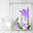 thumbnail image 1 of Calla Lily Flower Shower Curtain Beautiful Romantic Spring Flourishing White Fresh Spring Creative Plant Fabric Bathroom Curtains Decor Set with Hook(84" Wx72 H), 1 of 3