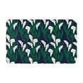 thumbnail image 1 of Calla Lily Flowers Blue Door Mat for Indoor, Welcome Door Mats Front Entrance Rug, Non-Slip Bathroom kitchen Rugs for Inside Floor, Small Rug Dog Door Mat 20X31.5 Inch, 1 of 5