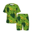 Calla Lily Flowers Green Boys Girls Pajamas, Kids Toddler Pajama Sets