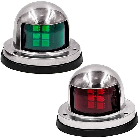 Calla Marine Navigation Bow Lights for Port Side, Starboard, Pontoons, Chandlery Boat, Yacht | 2 Pack