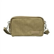 Calla Nupouch Malibu Crossbody Mini Bag Washed Nylon Clutch Adjustable Strap, Tan (50308)