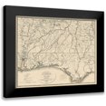 thumbnail image 1 of Callahan 17x15 Black Modern Framed Museum Art Print Titled - Military Departments of Cumberland - Callahan 1863, 1 of 5