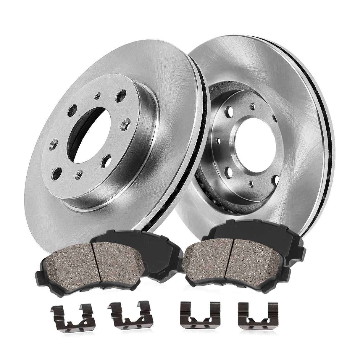 Callahan Brake Parts Brake Kit for Mini Cooper 2011 Front Replacement Brake Rotors with Ceramic Brake Pads CLHCKO115730