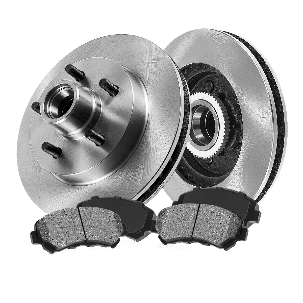 Callahan Brake Parts Brake Kit for Ford Explorer 1991-1994, Mazda Navajo 1993-1994 Front Replacement Brake Rotors with Metallic Brake Pads EBYK005086