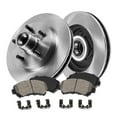 thumbnail image 1 of Callahan Brake Parts Brake Kit for Chevrolet Caprice 1991-1993, Chevrolet Impala 1994-1996 Front Replacement Brake Rotors with Ceramic Brake Pads EBYK018004, 1 of 5