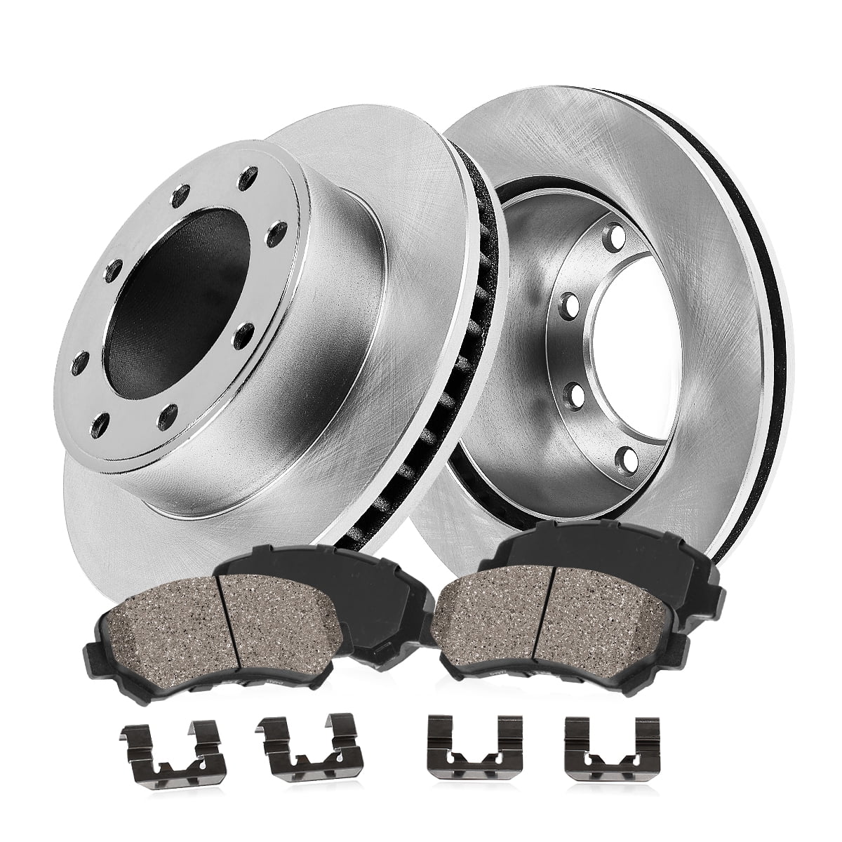 Callahan Brake Parts Brake Kit for Chevrolet Express 2500 21-23 Chevrolet Express 3500 21-23 GMC Savana 2500 21-23 GMC Savana 3500 21-23 Front Brake Rotors with Ceramic Brake Pads CLHCKO115650
