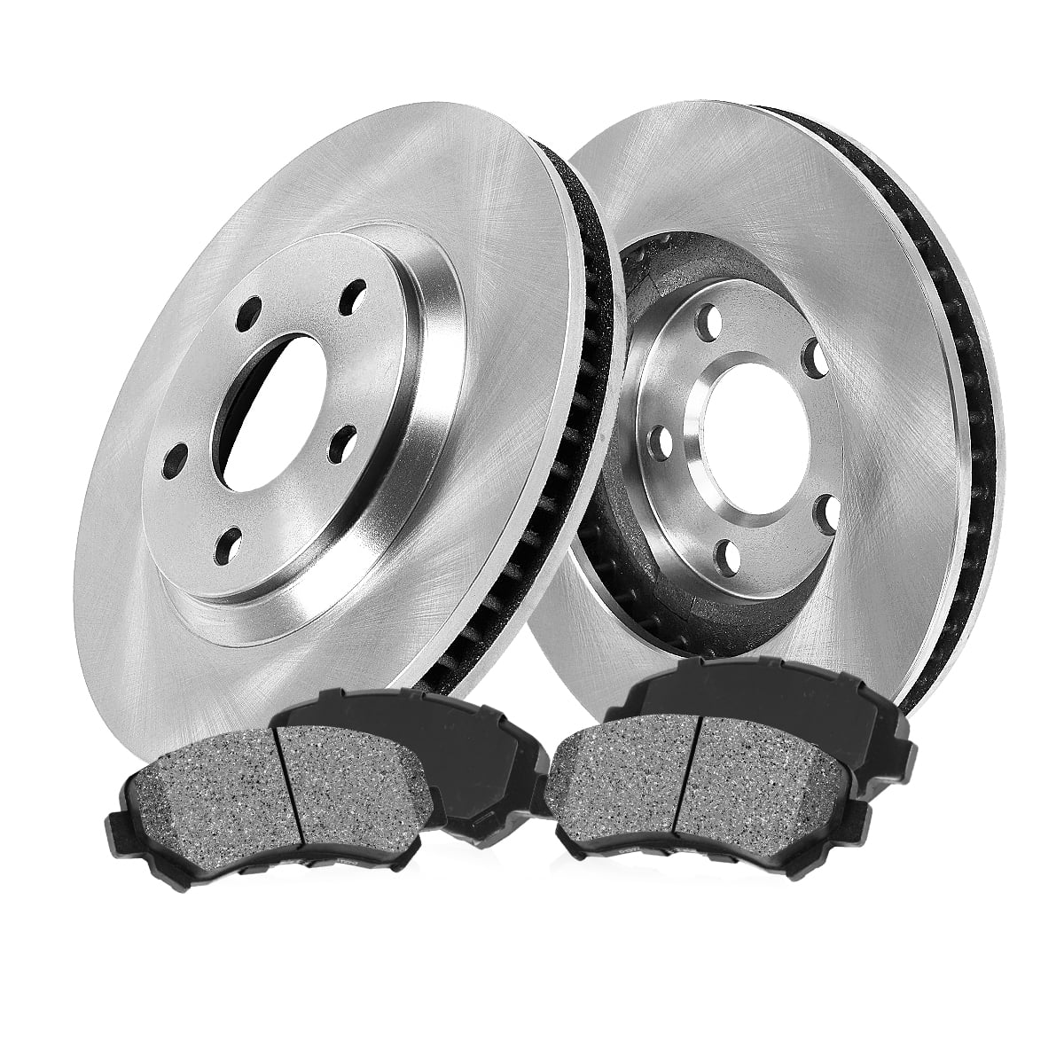 Callahan Brake Parts Brake Kit for Subaru Baja 04-06 Subaru Forester 09-10 Subaru Impreza 08-10 Subaru Legacy 06-12 Subaru Outback 05-12 Front Brake Rotors with Metallic Brake Pads EBYK005042