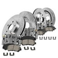 thumbnail image 1 of Callahan Brake Parts Kit for INFINITI FX35 10-12 INFINITI FX37 2013 INFINITI QX70 2014 Front and Rear Drilled and Slotted Brake Rotors Ceramic Brake Pads Calipers CLHCCD115762, 1 of 7