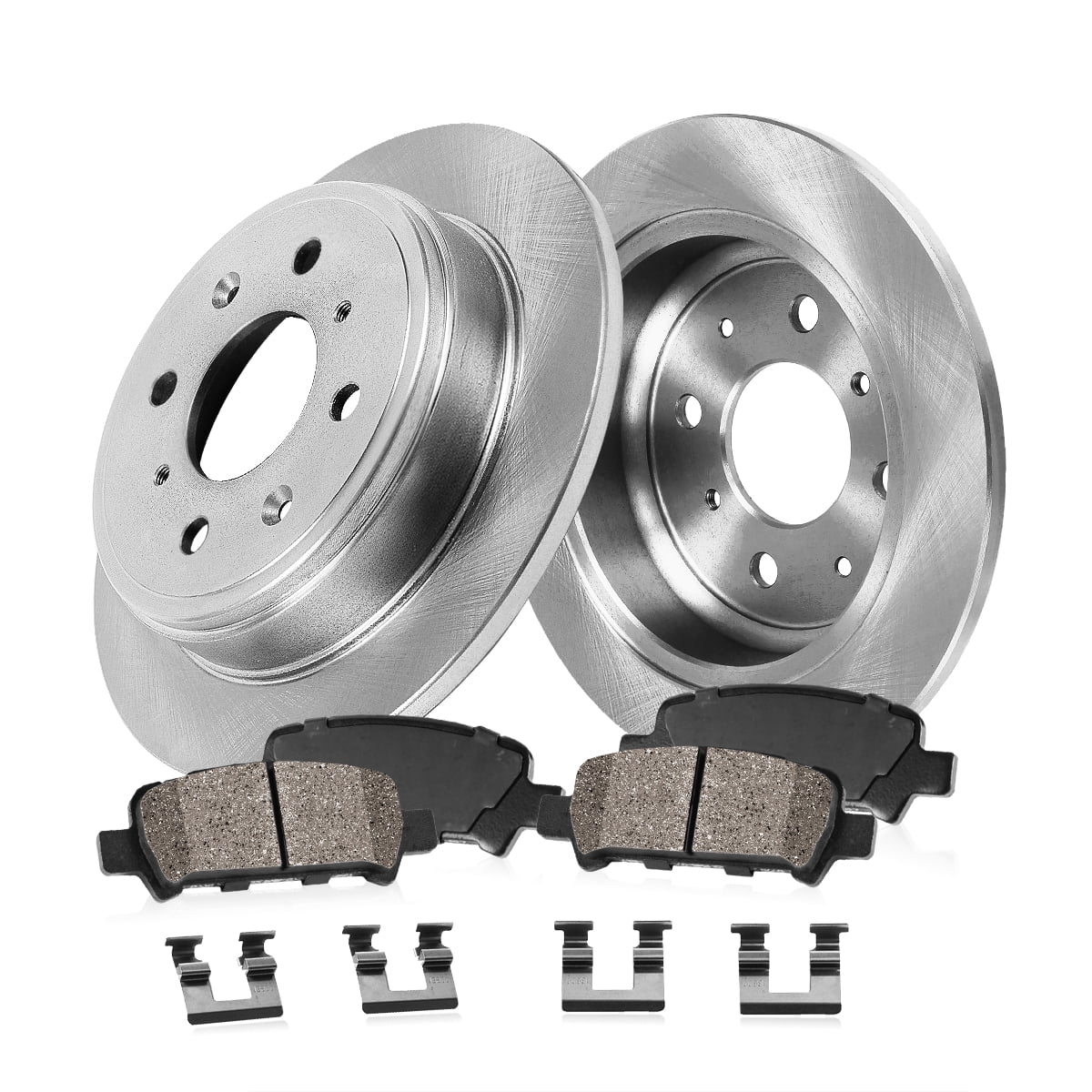 Callahan Brake Parts Brake Kit for ACURA HONDA Select Models Rear Replacement Brake Rotors with Ceramic Brake Pads EBYK017964