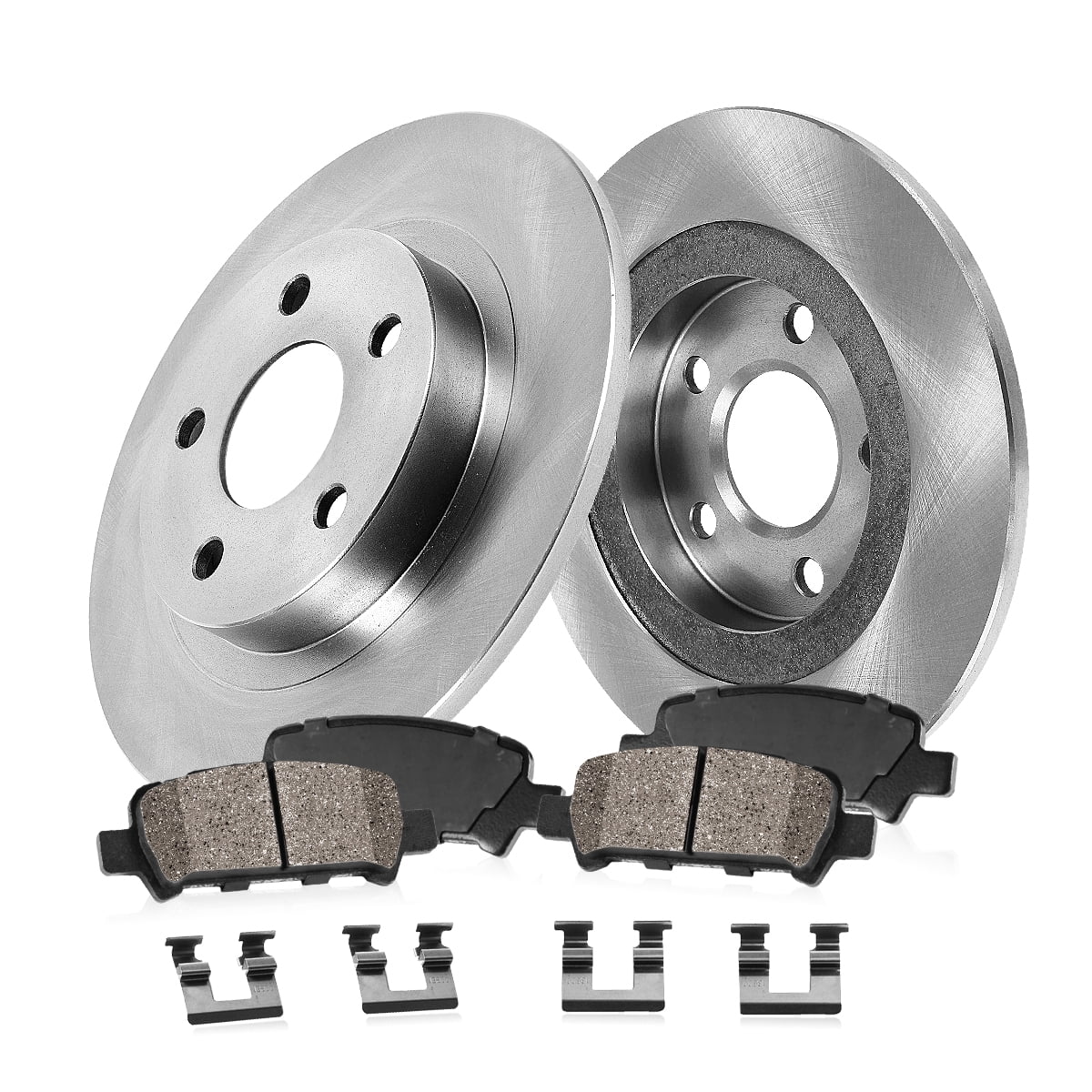 Callahan Brake Parts Brake Kit for Mazda 6 2006-2007 Rear Replacement Brake Rotors with Ceramic Brake Pads EBYK018035