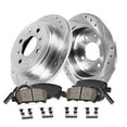 thumbnail image 1 of Callahan Brake Parts Brake Kit for Mini Cooper 2007-2010 Rear Drilled and Slotted Brake Rotors with Ceramic Brake Pads EBYK034467, 1 of 6