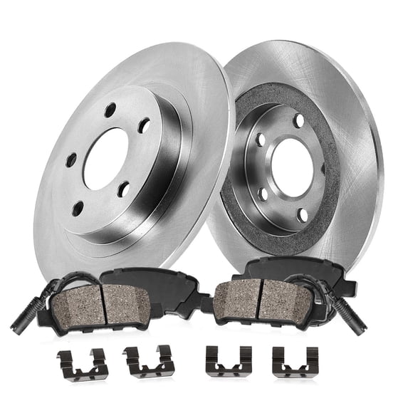 Callahan Brake Parts Brake Kit for BMW 318ti 1995-1999 Rear Replacement Brake Rotors with Ceramic Brake Pads EBYK036398