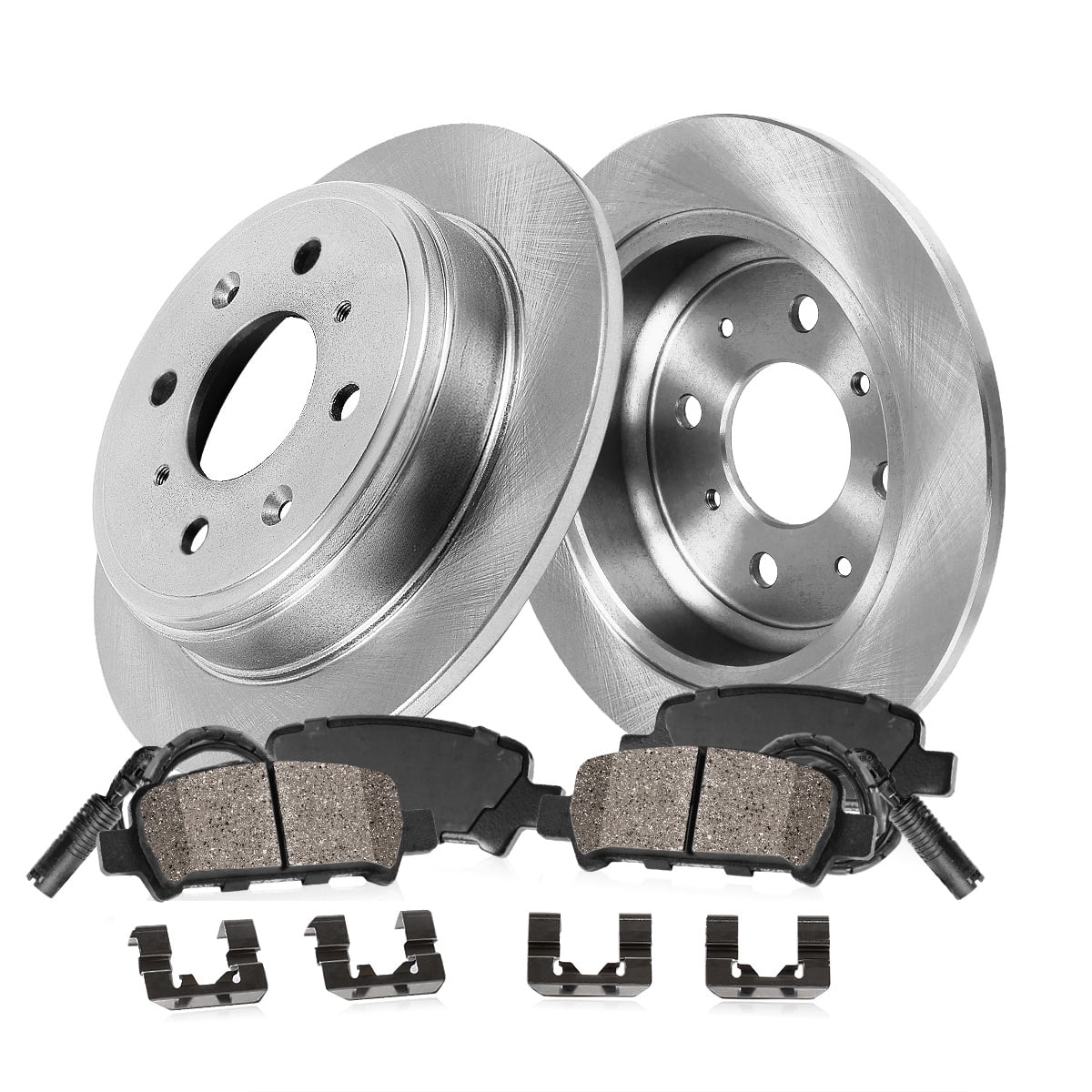 Callahan Brake Parts Brake Kit for Mini Cooper 2007-2010 Rear Replacement Brake Rotors with Ceramic Brake Pads EBYK036515