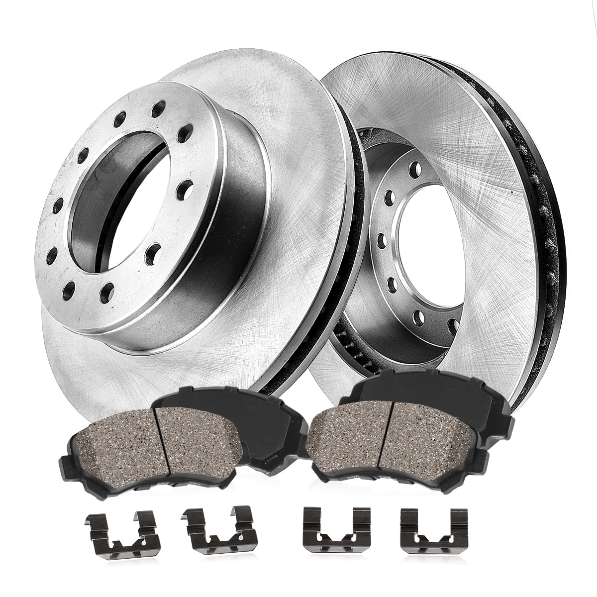 Callahan Brake Parts Brake Kit for Ram 4500 2013-2024, Ram 5500 2013-2024 Rear Replacement Brake Rotors with Ceramic Brake Pads EBYK038140