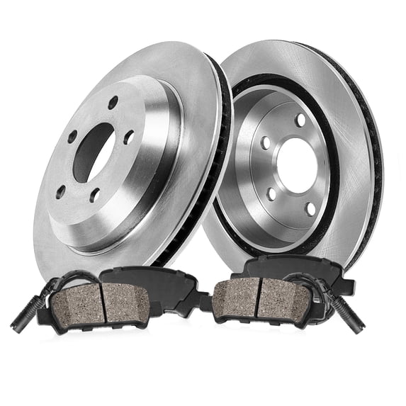 Callahan Brake Parts Brake Kit for BMW MINI COOPER Select Models Rear Replacement Brake Rotors with Ceramic Brake Pads EBYK038614
