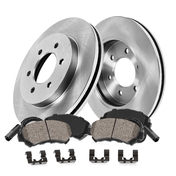 Callahan Brake Parts Kit for Dodge Sprinter 2500 07-08 Dodge Sprinter 3500 07-09 Freightliner Sprinter 2500 07-08 Freightliner Sprinter 3500 07-09 Rear Brake Rotors with Ceramic Brake Pads EBYK036570