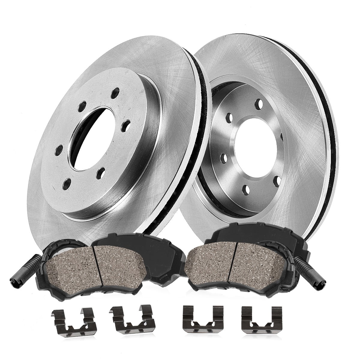 Callahan Brake Parts Brake Kit for Dodge Sprinter 2500 07-09 Freightliner Sprinter 2500 07-18 Mercedes-Benz Sprinter 2500 10-18 Front Replacement Brake Rotors with Ceramic Brake Pads EBYK038045