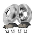 thumbnail image 1 of Callahan Brake Parts Brake Kit for Hyundai Accent 2006-2007, Kia Rio 2006-2011, Kia Rio5 2006-2011 Rear Replacement Brake Rotors with Ceramic Brake Pads EBYK026406, 1 of 5