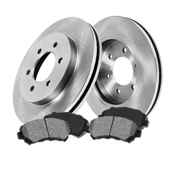 Callahan Brake Parts Brake Kit for CADILLAC CHEVROLET GMC Select Models Front Replacement Brake Rotors with Metallic Brake Pads EBYK001269