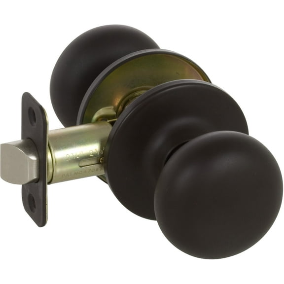 Delaney Hardware 102T-SA-US10B -Privacy Saxon Knob Privacy, Oil Rubbed Bronze