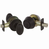 Callan 300T-CA Carlyle Single Cylinder Keyed Entry Knob and Deadbolt Combination, Oil Rubbed Bronze