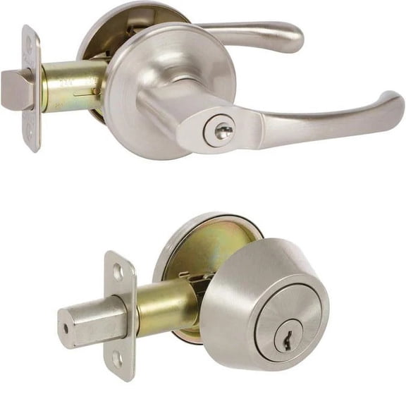 Callan KN3001 Newport Single Cylinder Keyed Entry Lever And Deadbolt Combination Set -