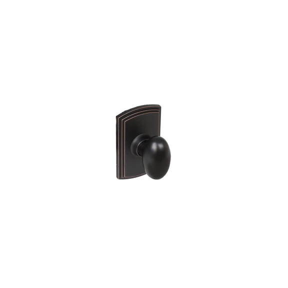 Callan Canova Dummy Door Knob in Oil Rubbed Bronze Edged