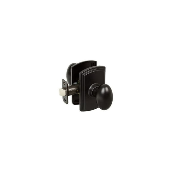 Callan Canova Passage Door Knob in Matte Black
