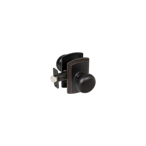 Callan Santo Passage Door Knob in Oil Rubbed Bronze Edged