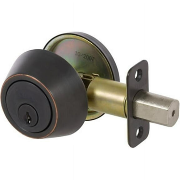 Callan  Single Cylinder Deadbolt Grade 3 - Edged Bronze