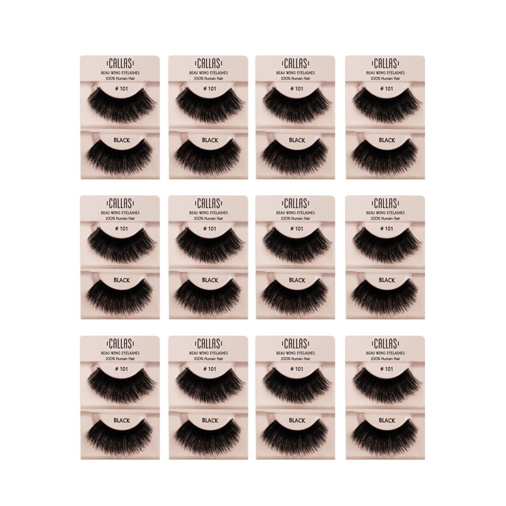 Callas Beau Wing Eyelashes #101 (1 pair x 12 sets)
