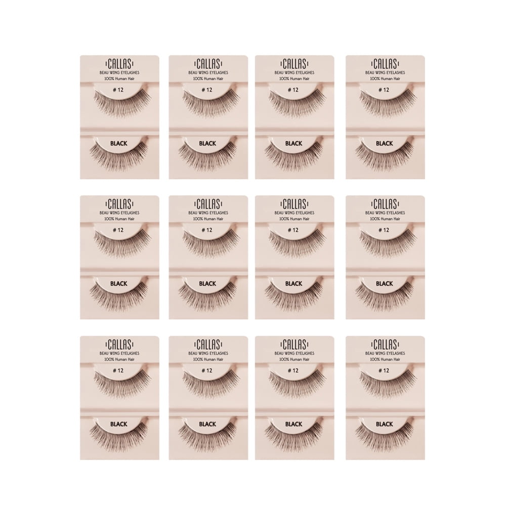 Callas Beau Wing Eyelashes #12 (1 pair x 12 sets)