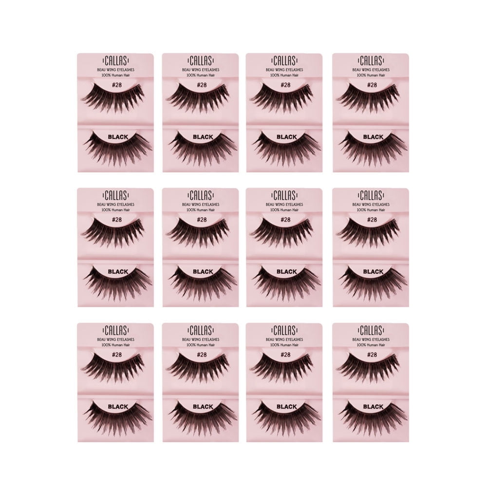 Callas Beau Wing Eyelashes #28 (1 pair x 12 sets)
