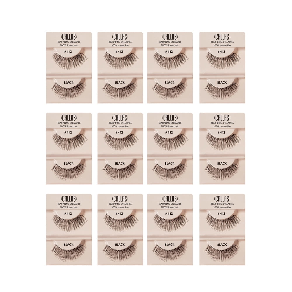 Callas Beau Wing Eyelashes #412 (1 pair x 12 sets)