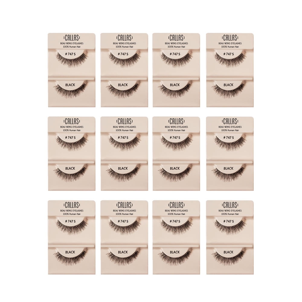 Callas Beau Wing Eyelashes #747 S (1 pair x 12 sets)