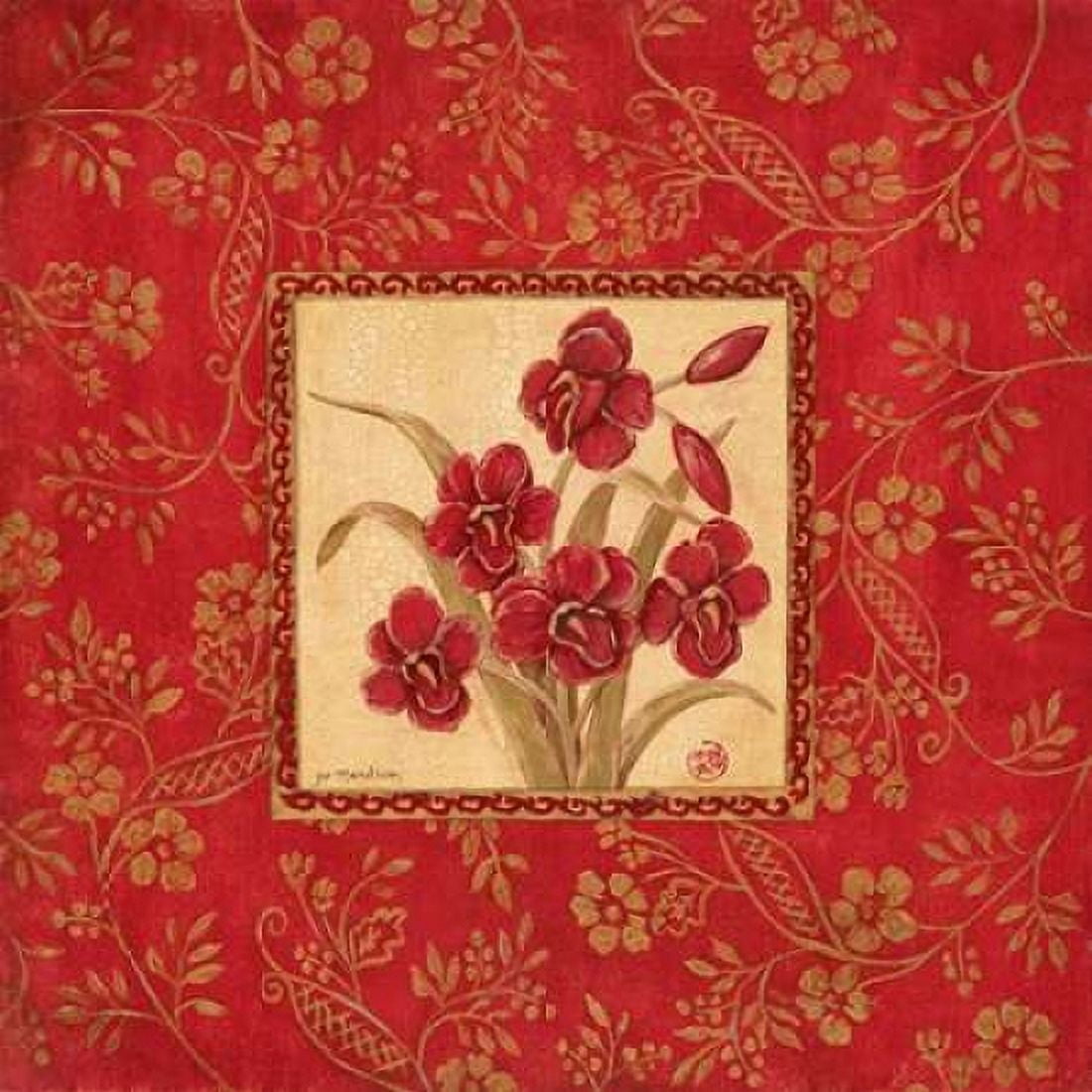 Callas in Red Canvas Art - Jo Moulton (24 x 24)