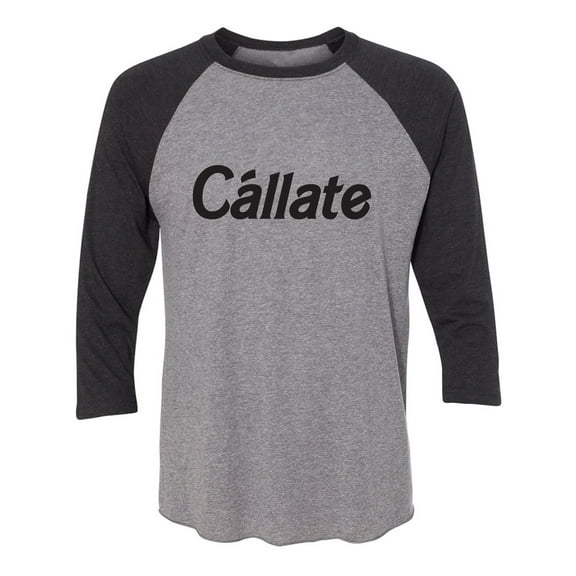 Callate Unisex 3/4 Sleeve Baseball Raglan Tee