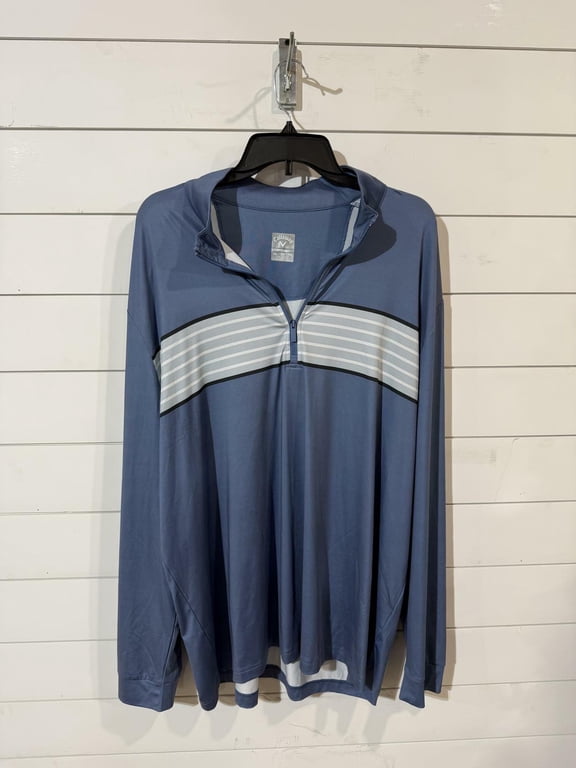 1/4 Zip Golf Jacket Mens XL Blue Active Stretch XXL