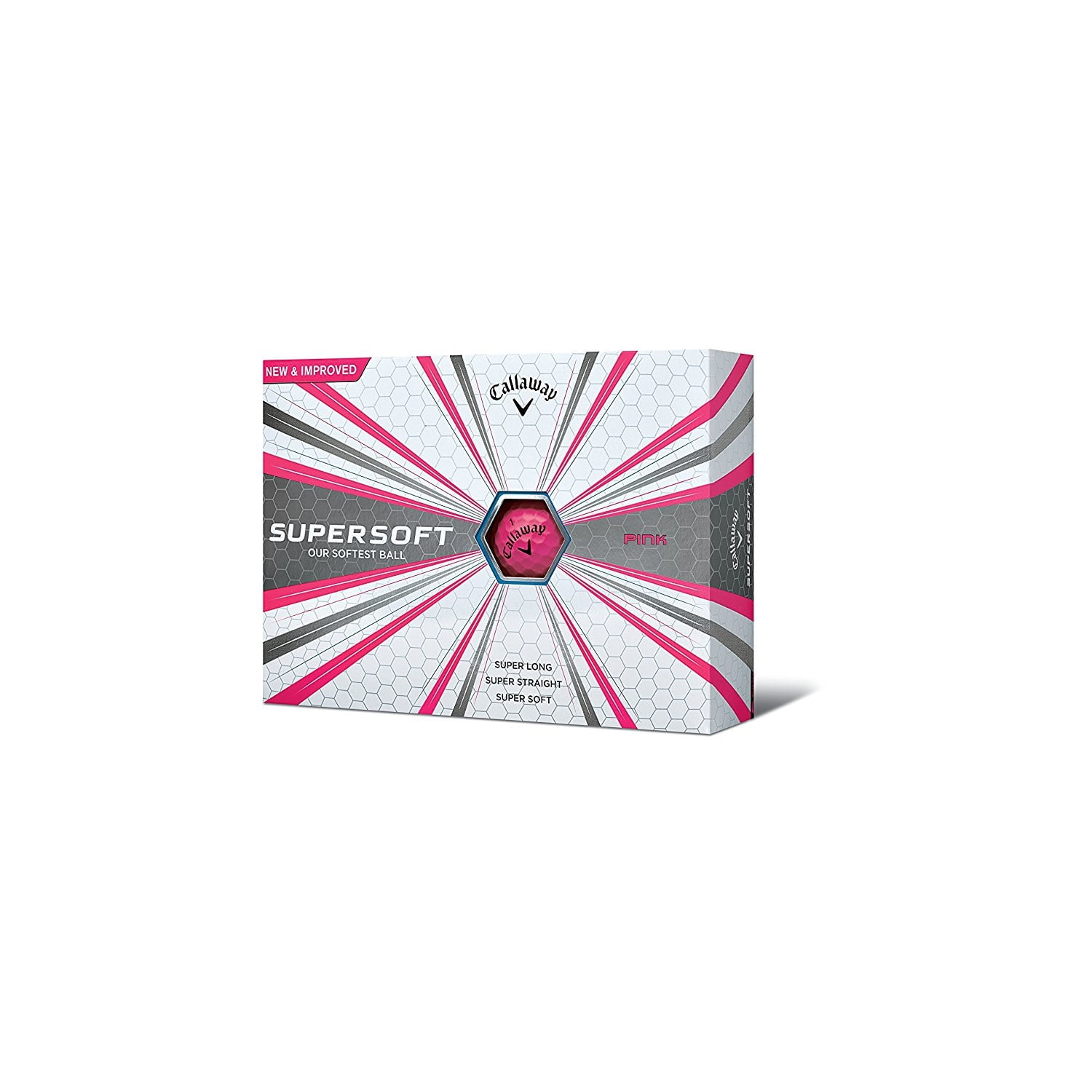 Callaway 2017 Supersoft Golf Balls, Pink, 12 Pack
